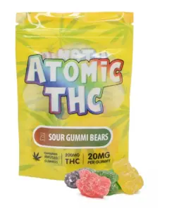 Atomic THC Gummies (200mg) - Blue Raspberries