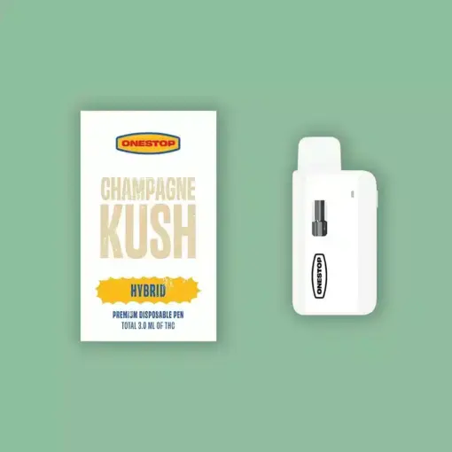 One Stop 3ml Disposable Vape Pens - Champagne Kush (Hybrid)