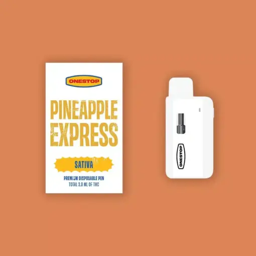 One Stop 3ml Disposable Vape Pens - Pineapple Express (Sativa)